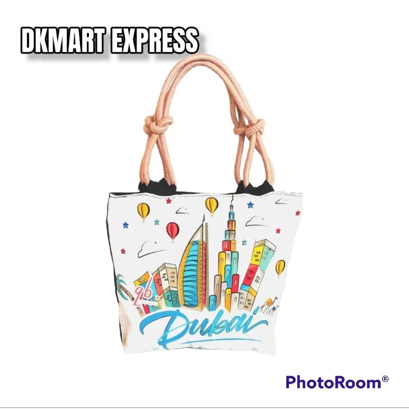 Canvas Tote Bag Dubai Souvenir Merchandise Shopee Philippines