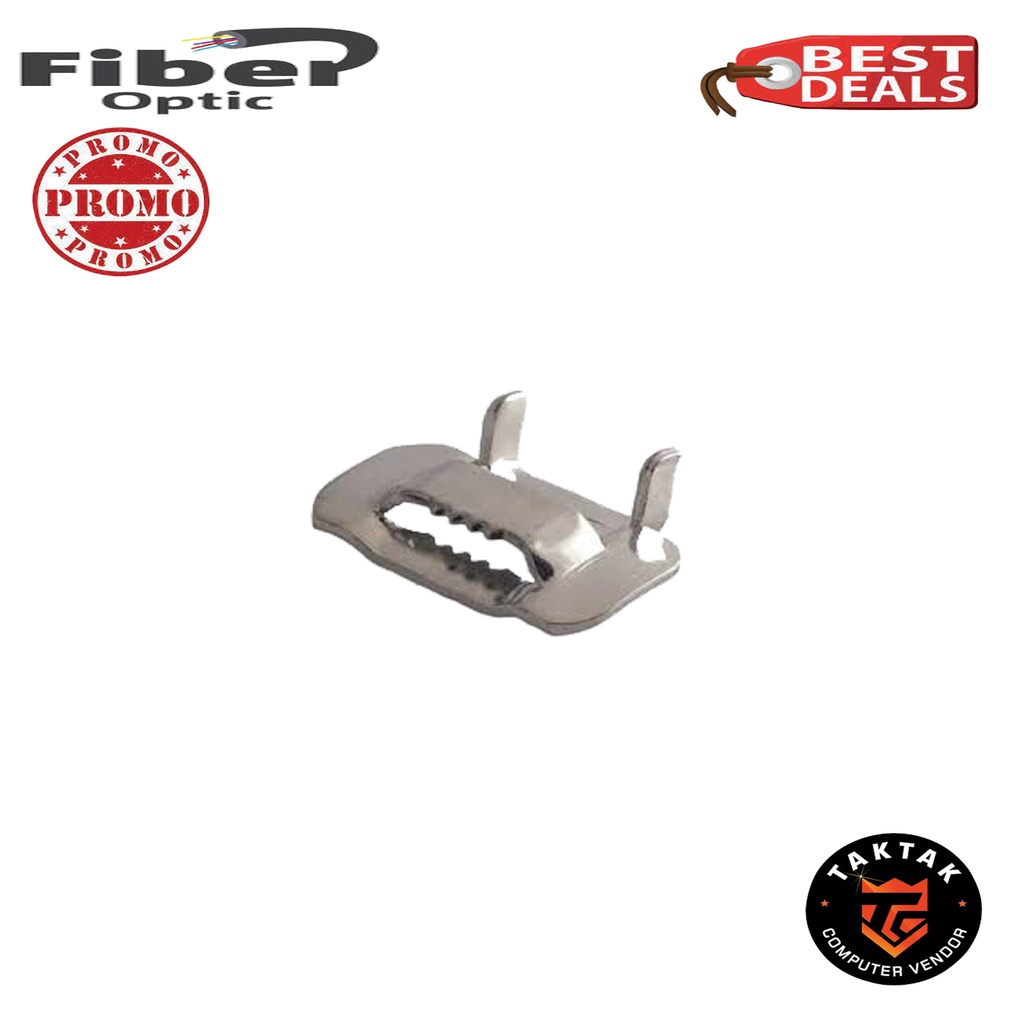 BUCKLE FIBER OPTIC STAINLESS STEEL STRAPPING BANDING BUCKLES CABLE
