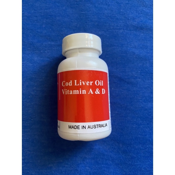 Cod Liver Oil Vitamin A & D 100 pieces (1 Bottle) Shopee Philippines