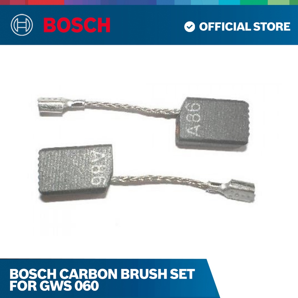 Bosch Carbon Brush Set for GWS 750 / GWS 060 / GWS 8100 CE / GGS 3000