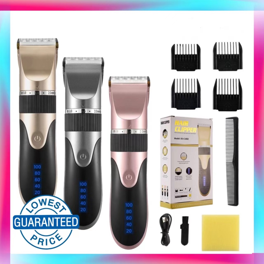 Professional Quiet Hair Clippers Cordless Rechargeable Barbers Complete