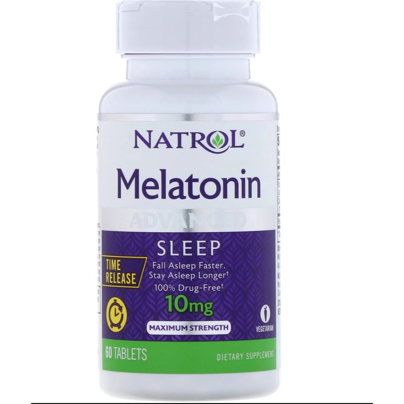 Natrol, Melatonin, Time Release, Extra Strength 10mg 60