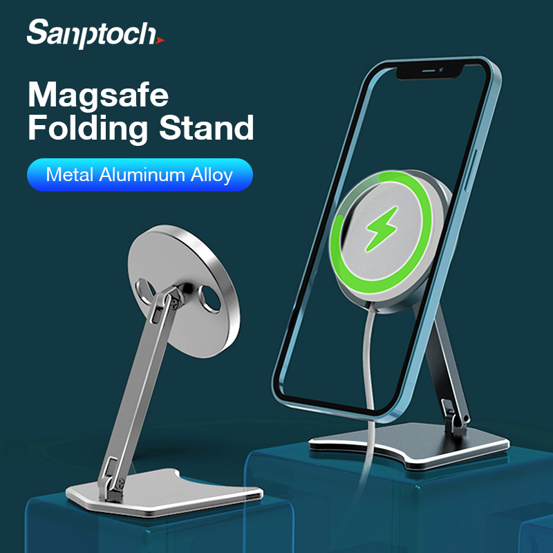 Sanptoch Metal Folding Stand For MagSafe Charger iPhone 12 Pro Max