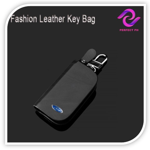 PERFECTPH FORD Genuine Leather Car Key Cover Bag Keychain Protector