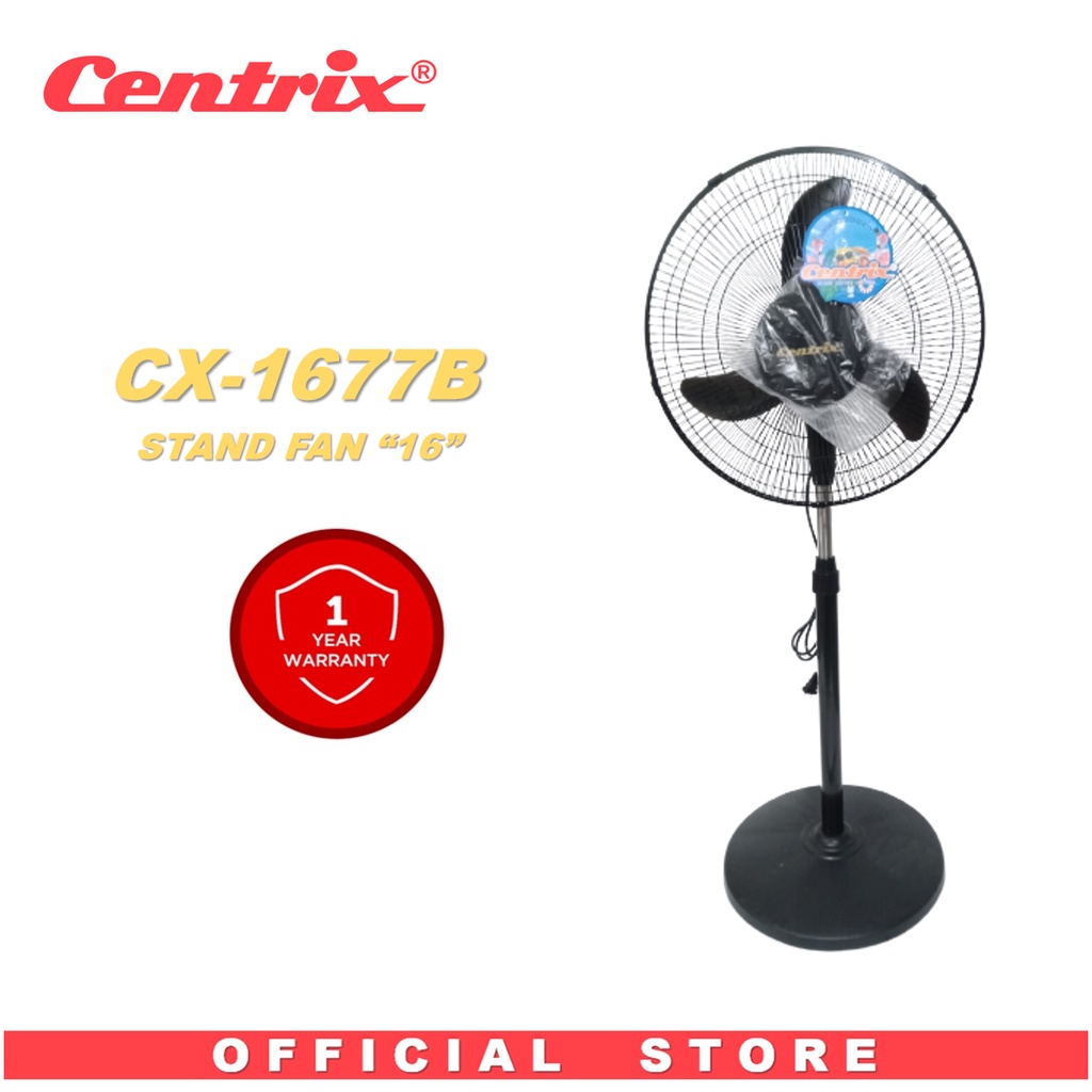 CENTRIX Electric Fan Stand Fan 16" CX1677B Shopee Philippines