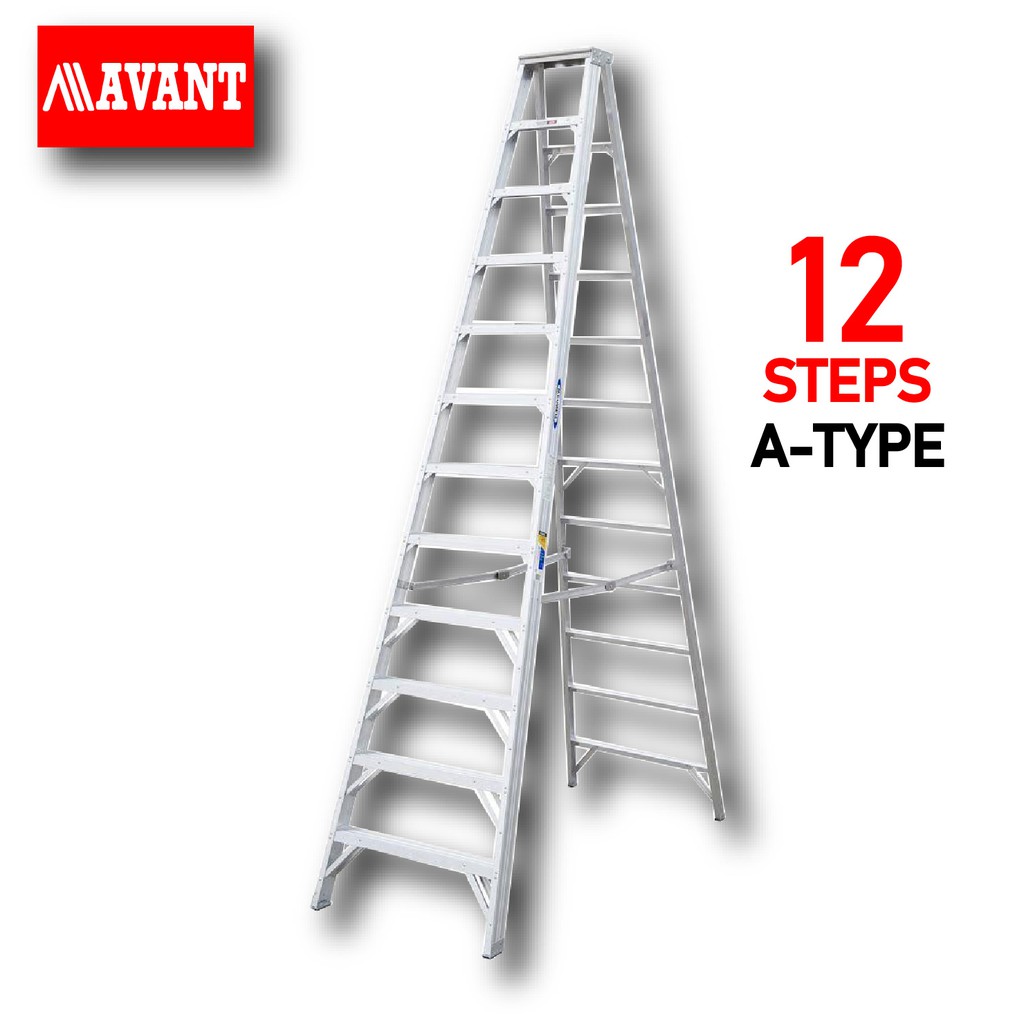 Avant A Type Aluminum 12 Step ladder. Easy to use and most used ladder