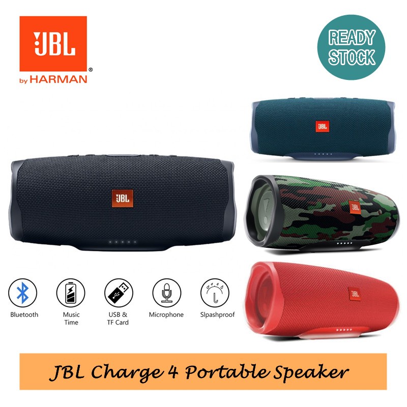 Charge4 Wireless Bluetooth Speaker Charge 4 IPX7 Waterproof Music Hifi