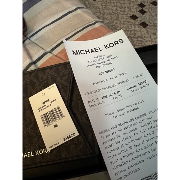 Actualizar 30+ imagen michael kors gift receipt Thptnganamst.edu.vn