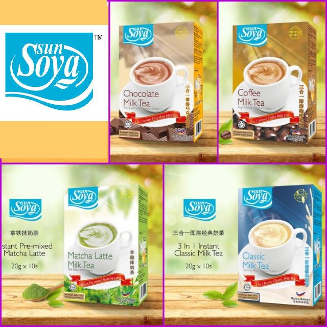 Sun Soya Milk Tea 10Sticks/ Box (200g.) Shopee Philippines