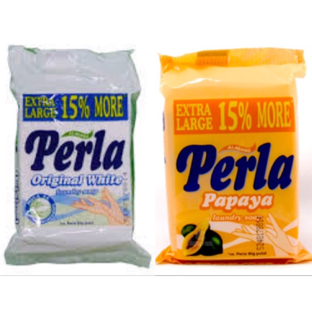 Perla Hypoallergenic laundry soap 95g (papaya & original white