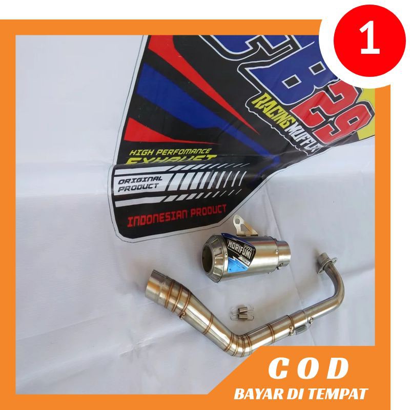 Racing Exhaust NORIFUMI GTX PRO JUPITER VEGA Duck TRAILL Shopee