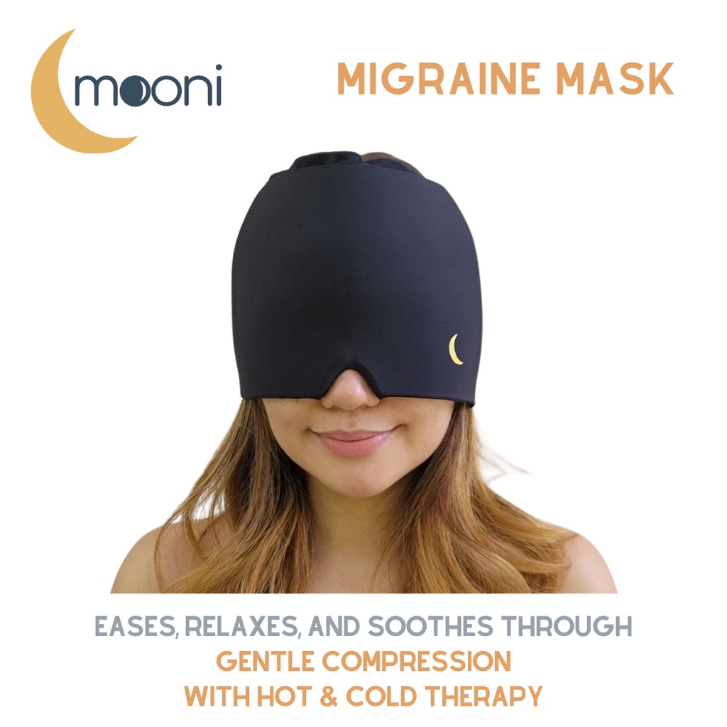Mooni Migraine Mask Compression Hot Cold Therapy (Headache Pain Anxiety