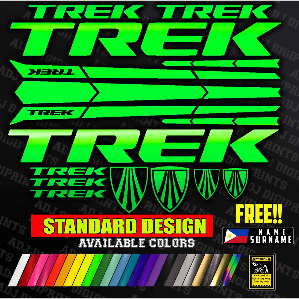 TREK Frame Set of Decal Stickers MORE COLORS Shopee Philippines