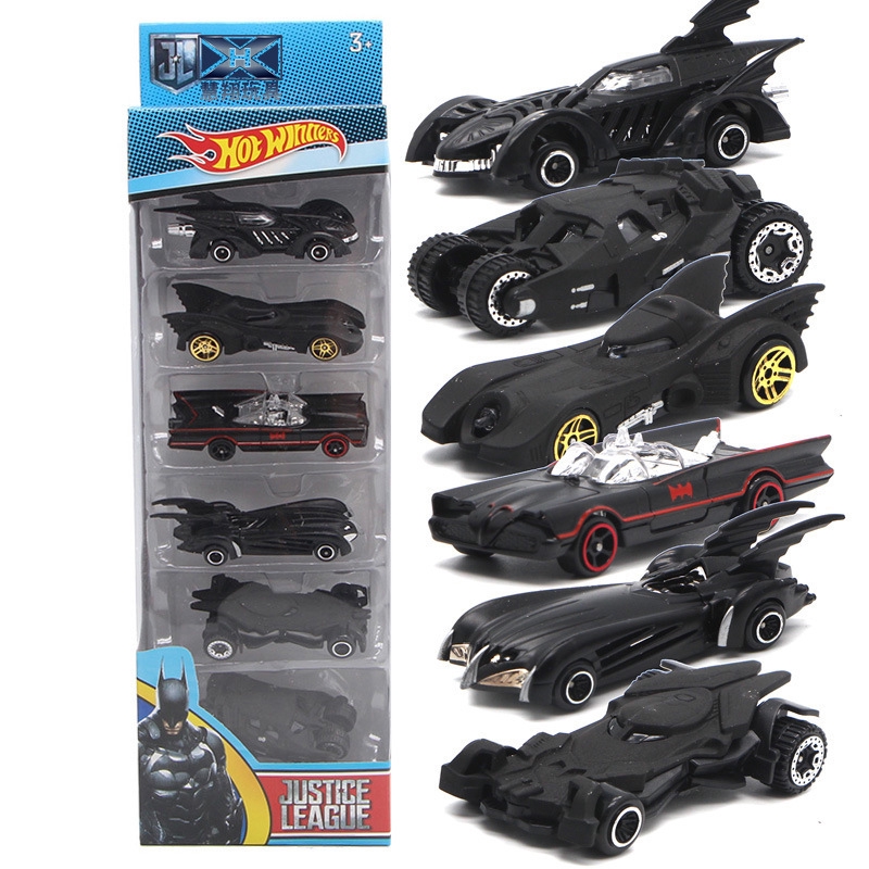 6pc/set Wheels Cars Set Comics Batman Batmobile DieCast Cars Shopee