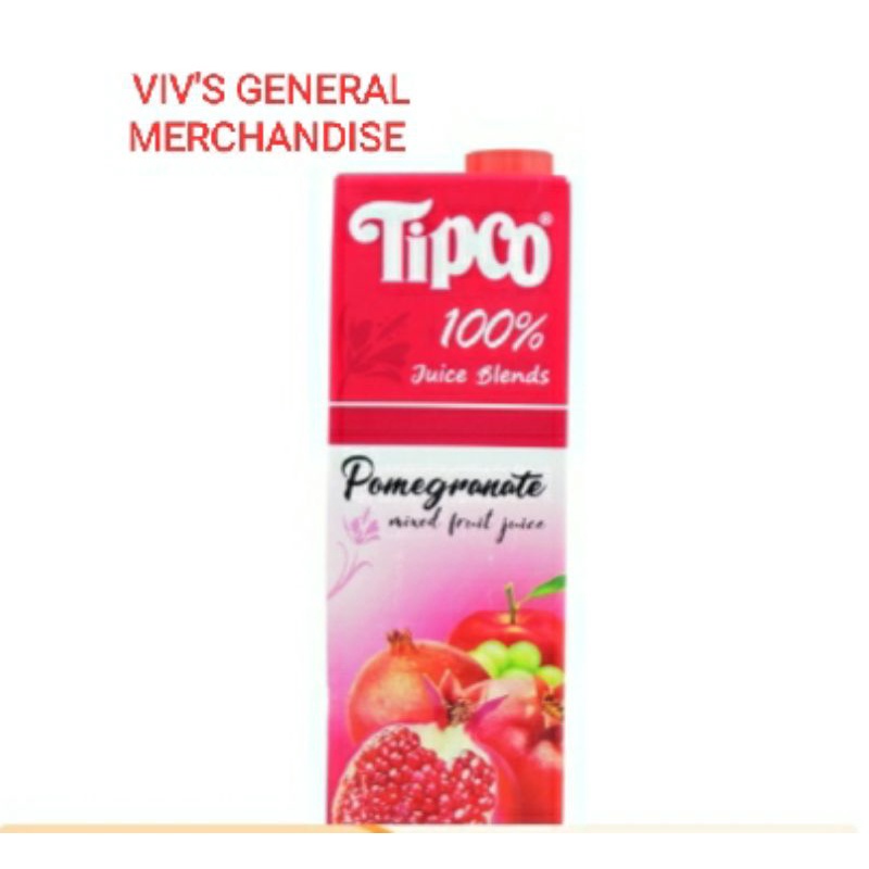 Tipco 100 Juice Blends Pomegranate Mixed Fruit Juice ( 1L ) Shopee