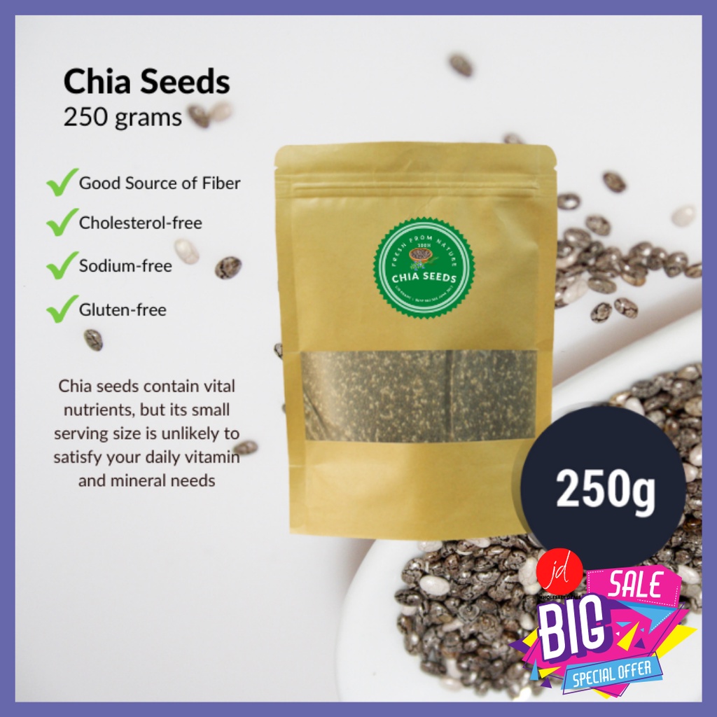 Chia Seeds Low Carb Superfood Healthier Choice 250g Shopee Philippines