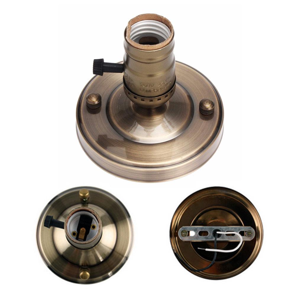 E26 E27 Base Aluminum Stand Type Vintage Retro Ceiling Screw Light
