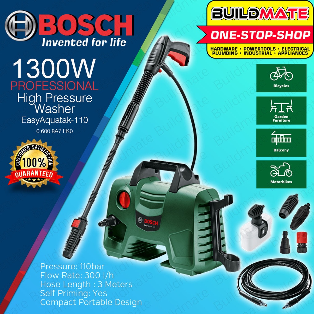 BOSCH Easy Aquatak High Pressure Washer Power Cleaner Sprayer 1300W AQT