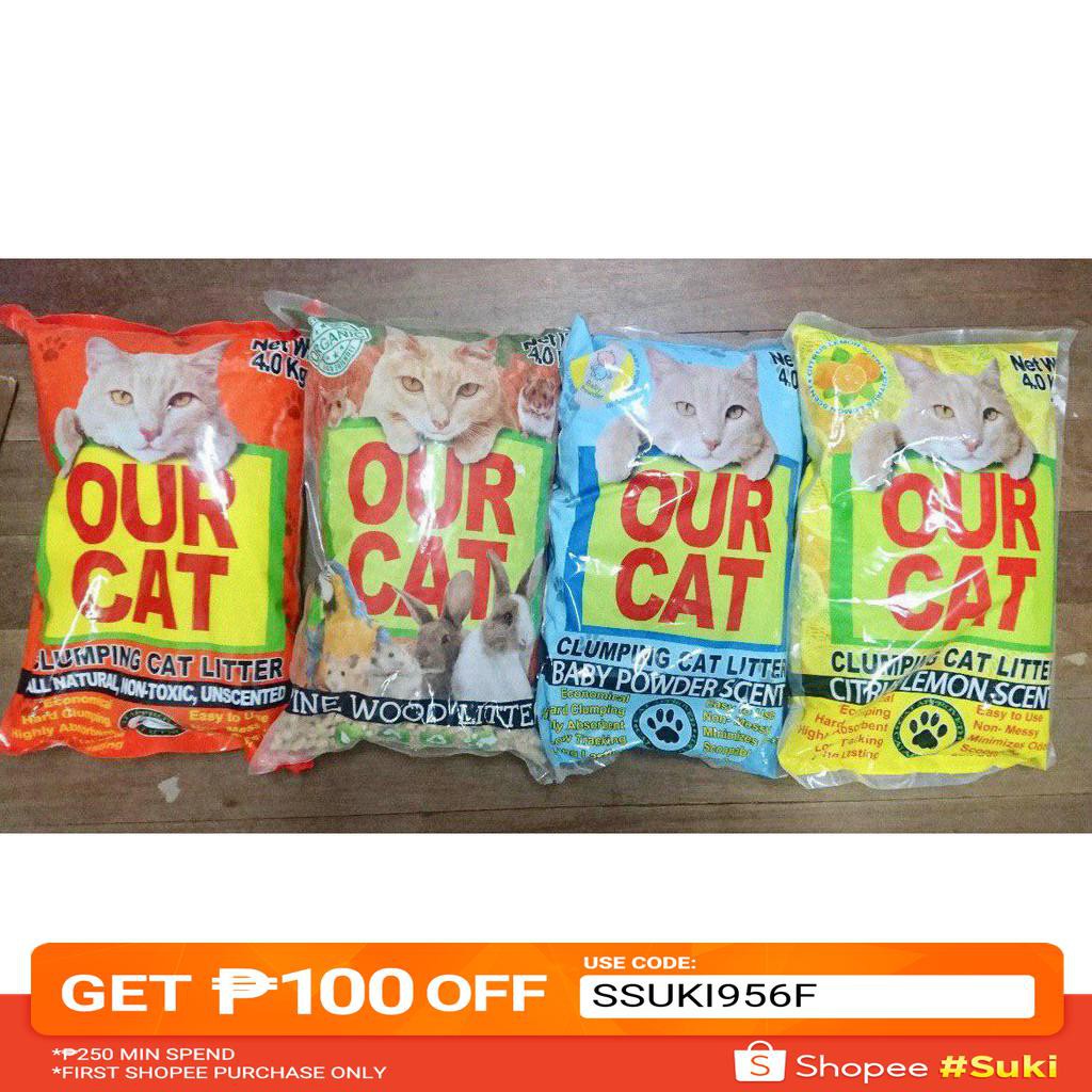 OUR CAT Cat Litter 4kilos Shopee Philippines