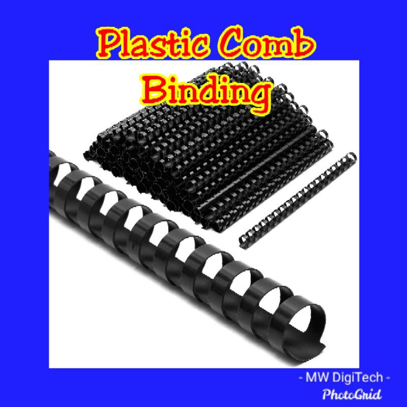 Plastic Comb Binding Ring Round (19mm, 22mm, 25mm) Shopee Philippines