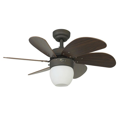 Westinghouse WH72064 Turbo Swirl Ceiling Fan 6Blade 30" Oil Rubbed