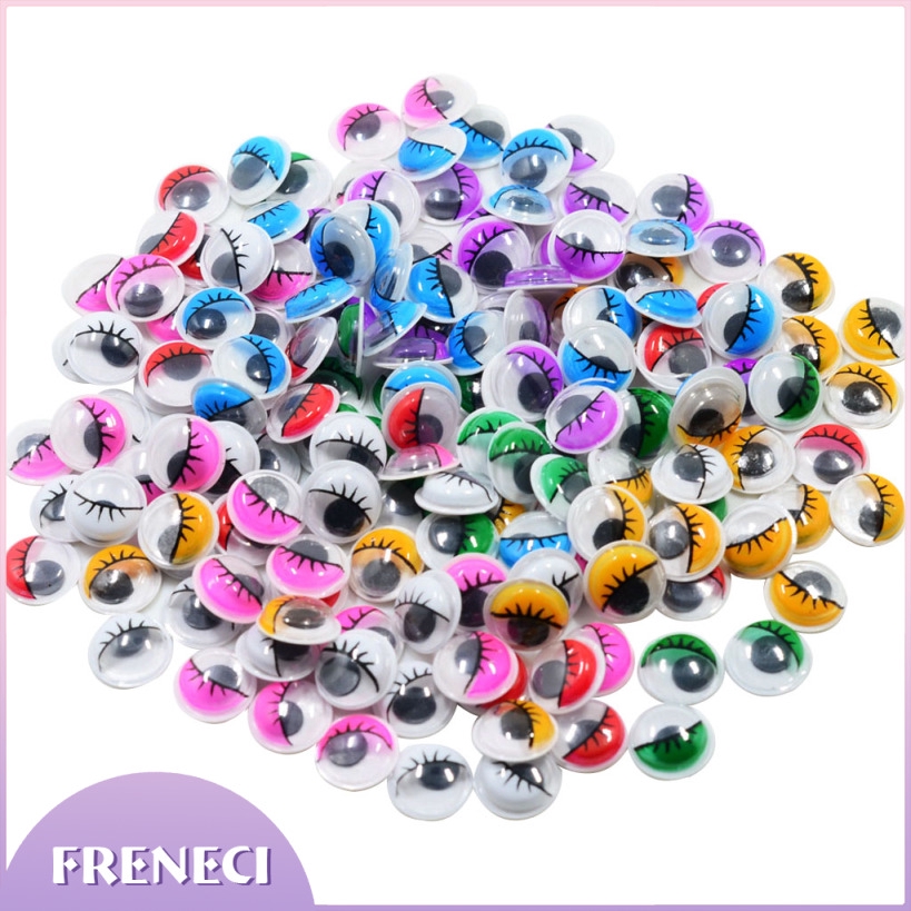 168 Pieces Colorful Self Adhesive Sticky Wiggly Wiggle Googly Eyelash