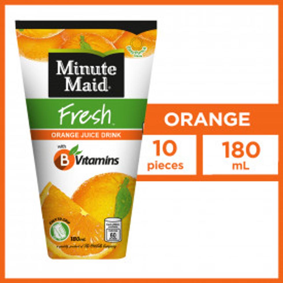 Minute Maid Fresh Juice Drink Orange Flavor With B Vitamins 180mlX10s