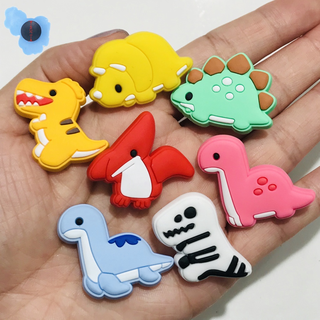 Cartoon Dino Series croc Accessories Charms Dinosaur jibits for croc