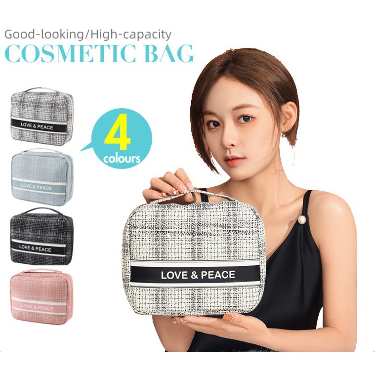 Cosmetic Bag make up pouch bag Pencil Case Storage Bags Cotton Pads