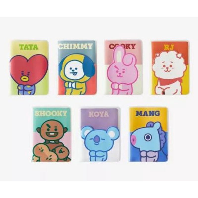 BT21 COLORFUL TRANSPARENT PASSPORT CASE OFFICIAL Shopee Philippines