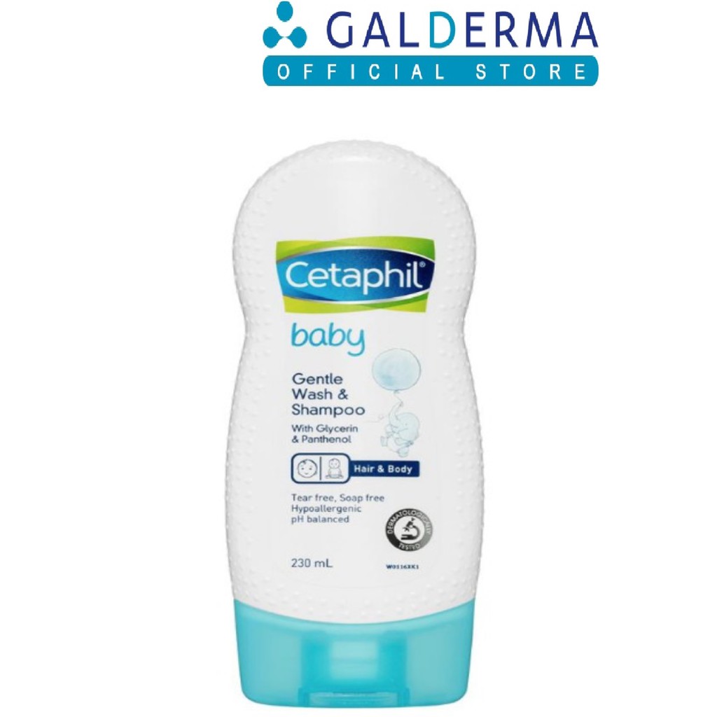 Cetaphil Baby Gentle Wash & Shampoo Glycerin/Panthenol 230ml Shopee