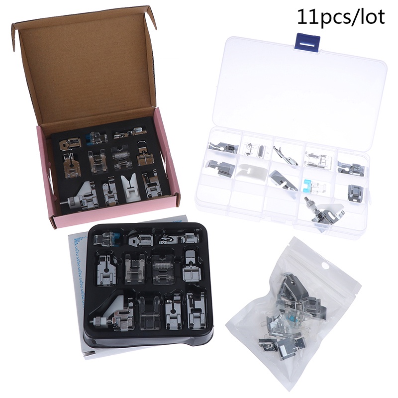 11 Pcs Domestic Sewing Machine Foot Feet Snap On For Brother Singer Set Sewing Tools Accessory