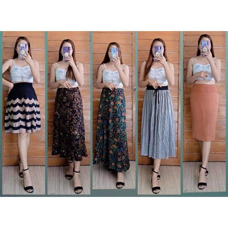 LONG AND MIDI SKIRTS.... MAXI AND MIDI... Shopee Philippines