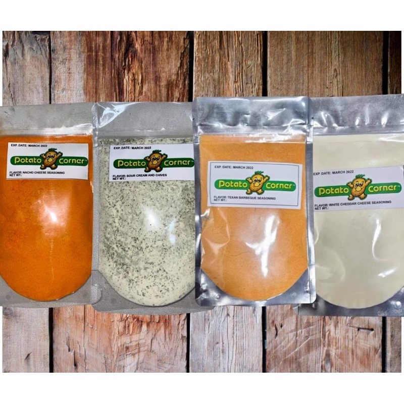 Potato Corner's Flavoring SourCream N' Chives/Texan BBQ/Nacho Cheese