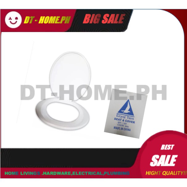 ROYAL TERN TOILET BOWL SEAT COVER (PLASTIC) STANDARD SIZE GOOD QUALITY