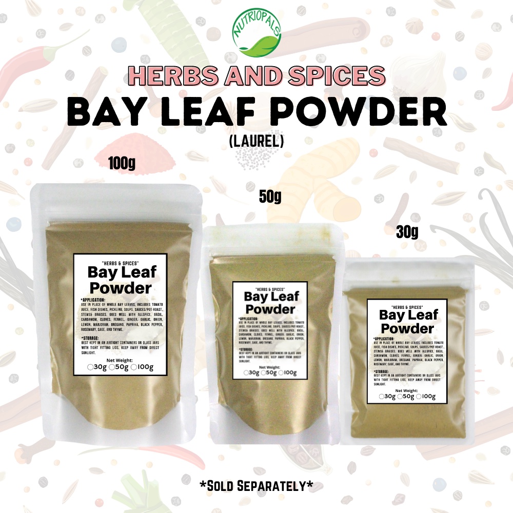 BAY LEAF POWDER DAHON ng LAUREL PINO (HERBS & SPICES) ZIPLOCK POUCH