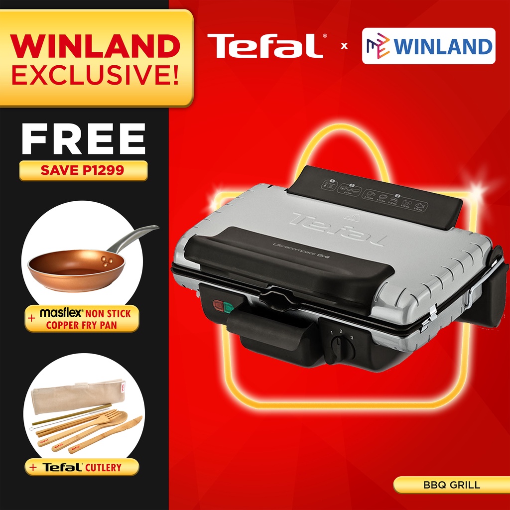TEFAL Original Barbeque Grill GC302 Nonstick Easy Storage