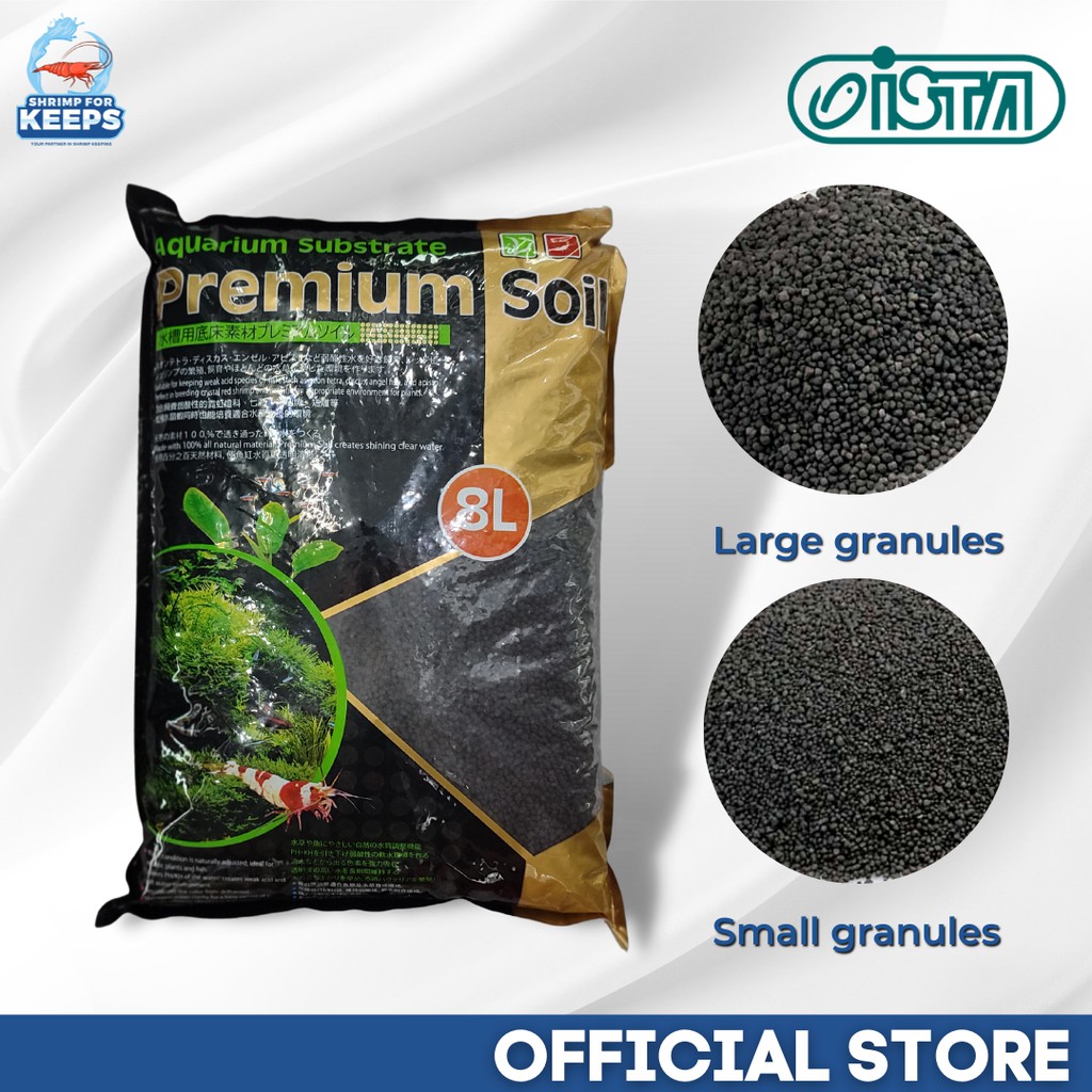 Ista Premium Aquatic Soil Substrate Small and Large Granules (1 kg / 8