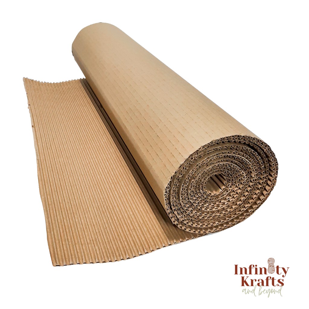 Corrugated Kraft Rolls / Brown / Bubblewrap alternative / Packaging