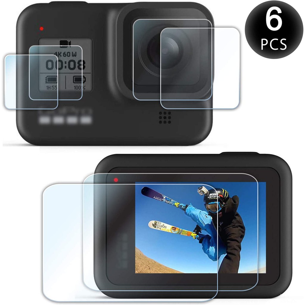 GoPro Hero 8 Black Action Camera Termpered Glass + Go pro