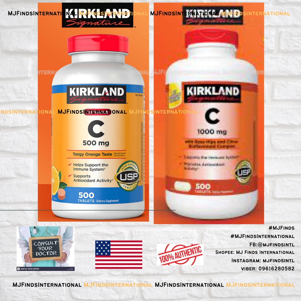 SUPER SALE Kirkland Vitamin C Chewable 500 Tablets 1000mg Shopee