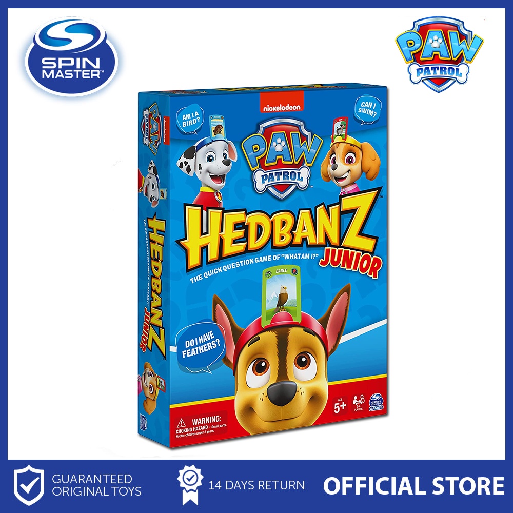 Spin Master Games HedBanz Junior PAW Patrol Guessing Board Game for