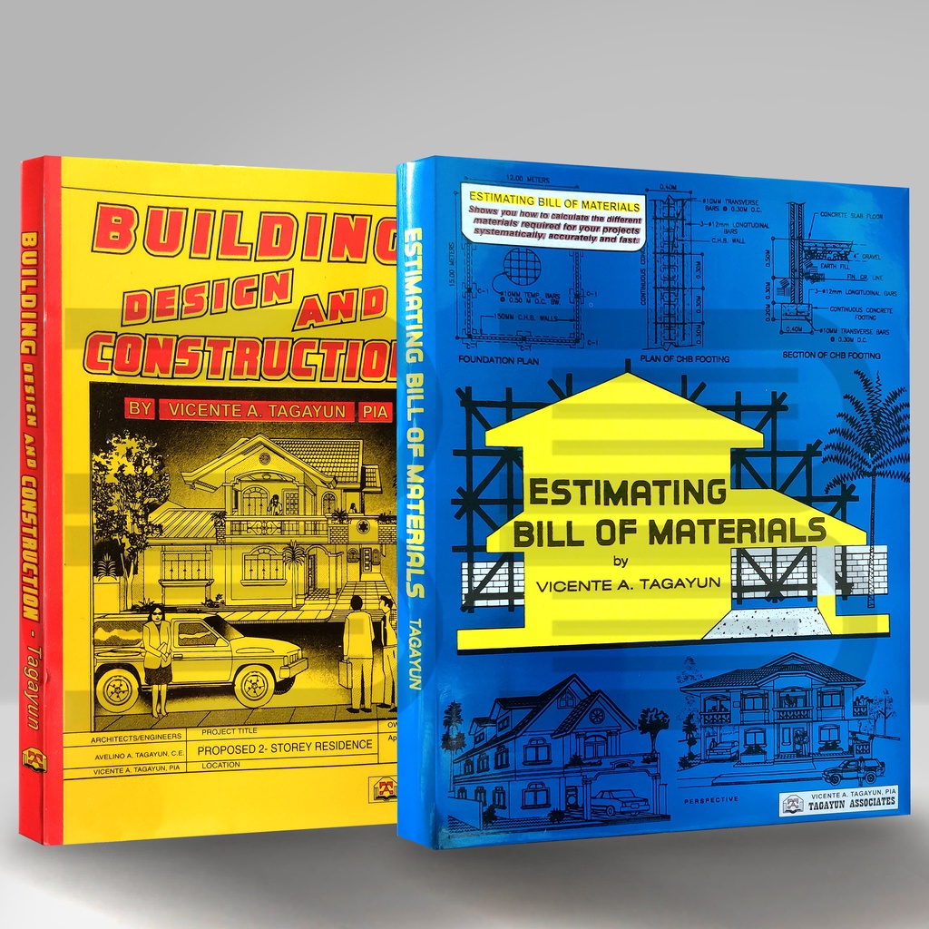 Download COMBOOKS 04 Estimating Bill of Materials & Building Design and Construction (Tagayun