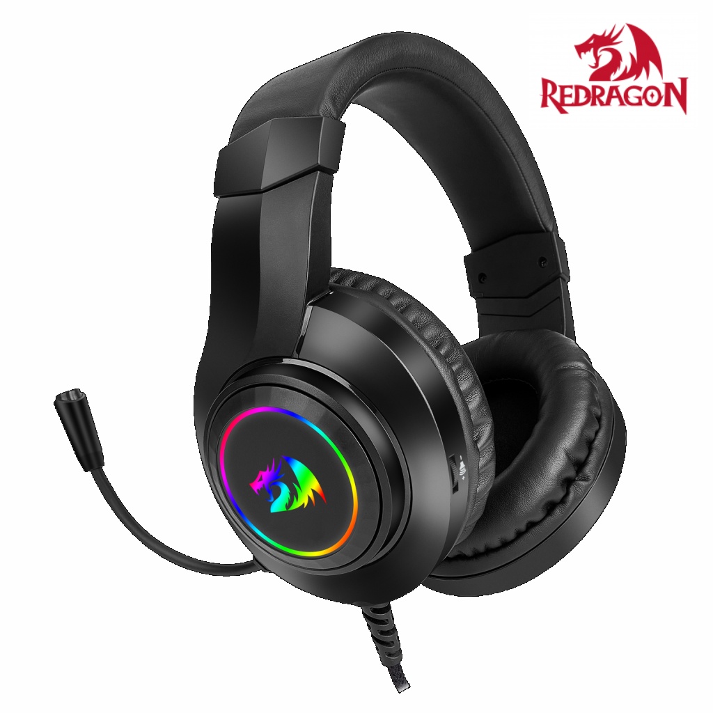 REDRAGON H260 RGB GAMING HEADSET WITH MICROPHONE, WIRED, COMPATIBLE
