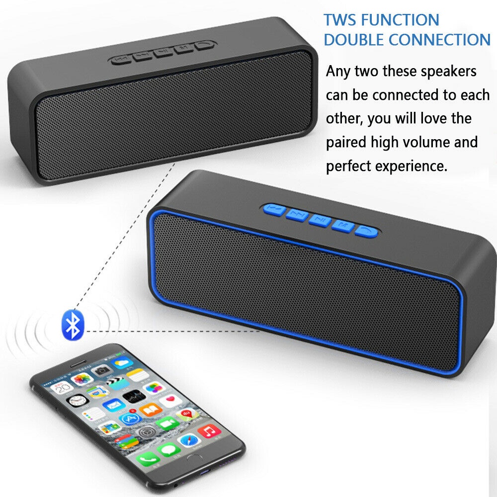 New Arrivals*Updated TWS Bluetooth Speaker Soundbar Subwoofer Stereo