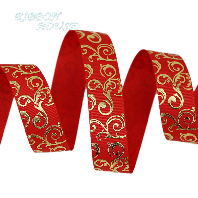 10m Golden Silver Glitter Christmas Ribbon Lace Trims For Gift Wrapping