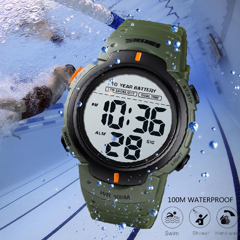 Original SKMEI Waterproof Men's 10 Year Battery Digital Sports Watch