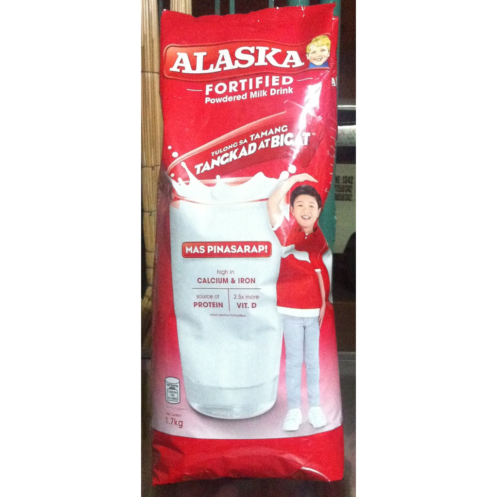 Alaska Fortified Powdered Milk Drink 1.7kg pouch Shopee Philippines