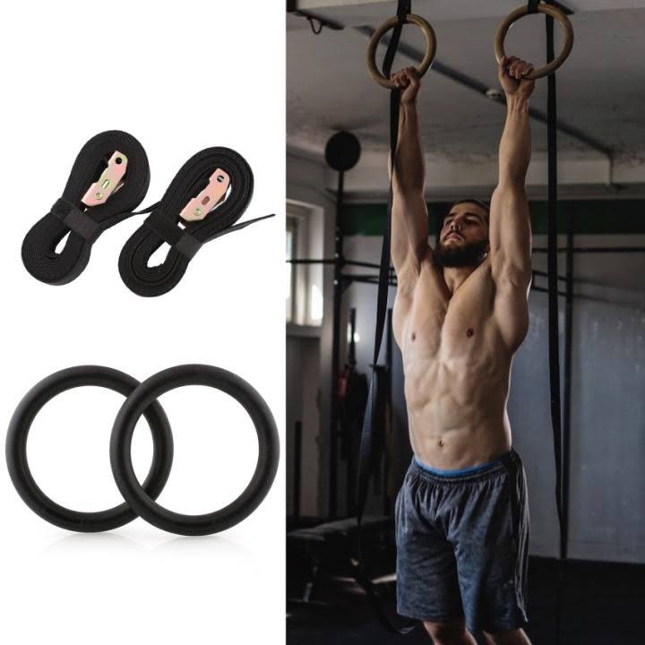 Wood Gymnastic Ring Olympic Strength Gym Ring CrossFit PRCTZ Shopee