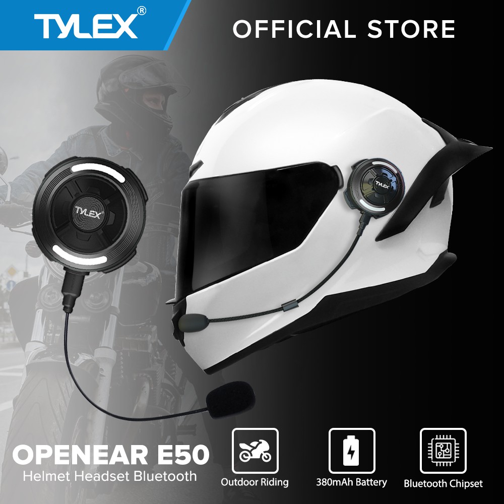 Tylex OPENEAR E50 Motorcycle Helmet Headset Bluetooth 380mAh 6Hrs